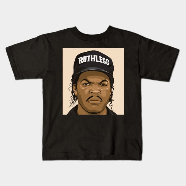 Ice Cube Kids T-Shirt by JhomArtStore